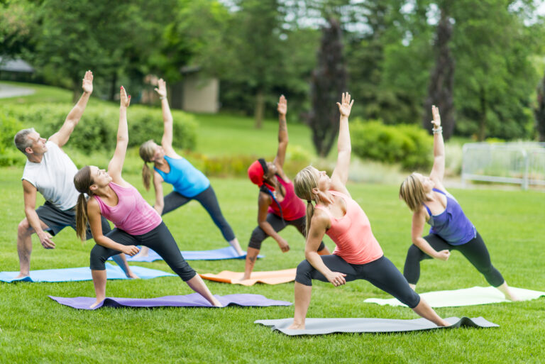 Outdoor yoga